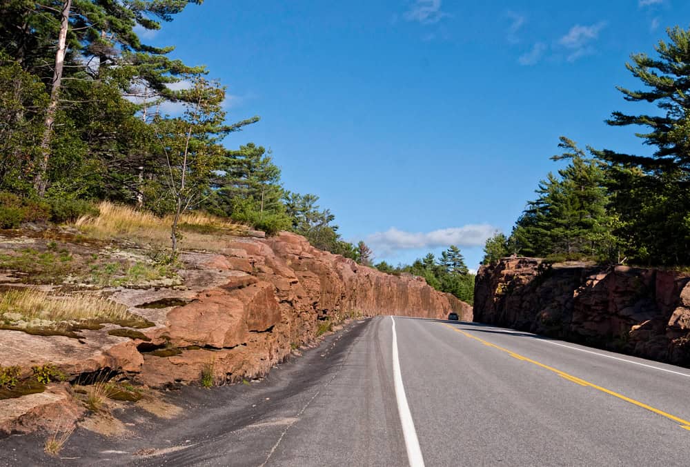 remontant vers le nord près d’Algonquin